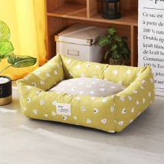 洗える贅沢なペット犬のベッドの卸売の高品質の注文の小さいわんわんの家の設計ペットの寝具