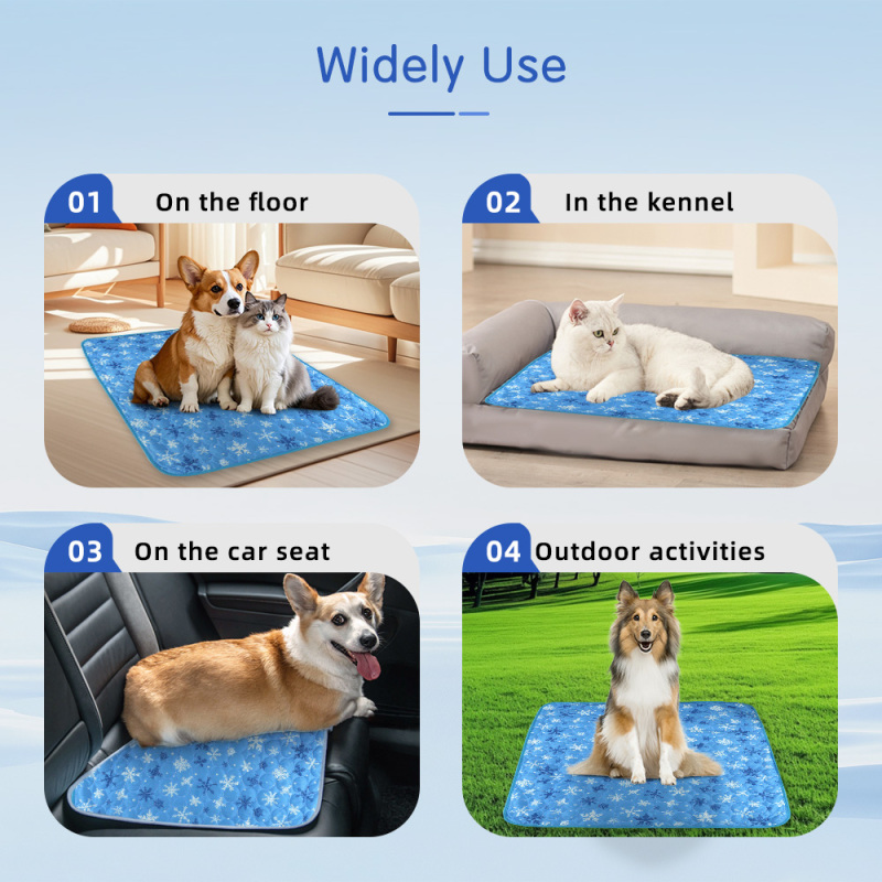 Portable Pet Cooling Mat Perfect for Travel Outdoor Use to Keep Pets Comfortable