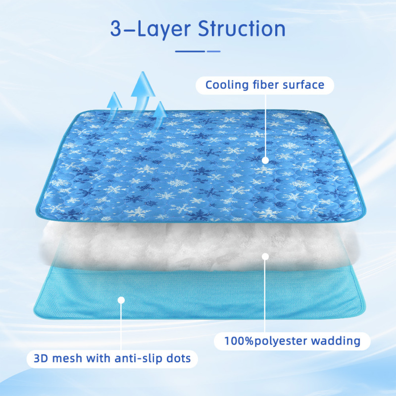 Portable Pet Cooling Mat Perfect for Travel Outdoor Use to Keep Pets Comfortable