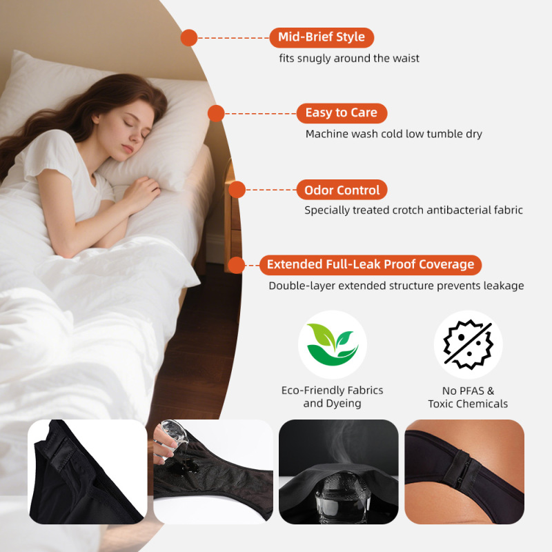 Bragas menstruales lavables y ecológicas para mujer de Aidingcare