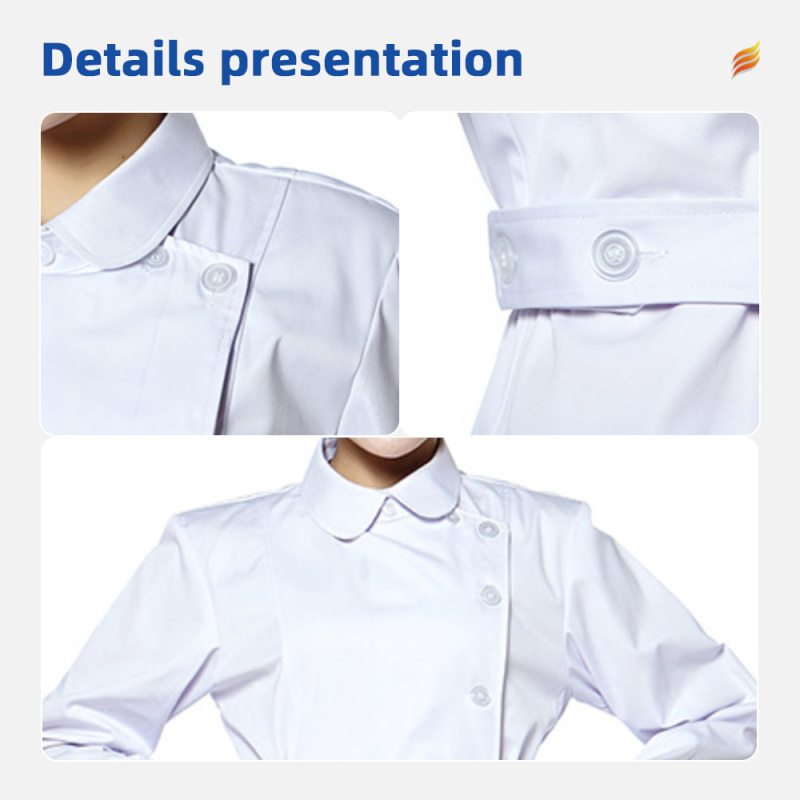 Wholesale Women's Nursing Scrub Uniform Sets for Hospital Use Winter Long Sleeve 65% Poly + 35% Cotton S-XXXL Sizes