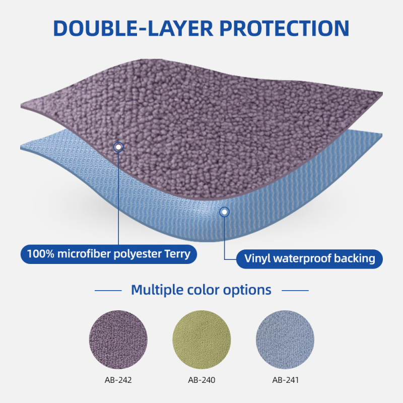 Wholesale Washable Fashionable Botanical Print Adult Bib Reusable Waterproof Latex-free with Optional Crumb Catcher