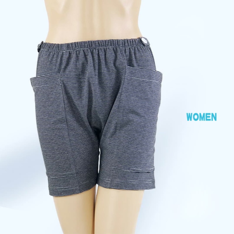Fistula Pants Short Pants Incontinence Care Patient Boxer Underwear Urine Bag Pants Suitable for Elder Incontinent People