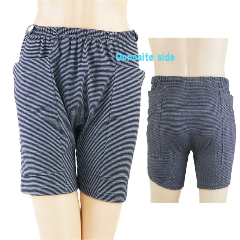 Fistula Pants Short Pants Incontinence Care Patient Boxer Underwear Urine Bag Pants Suitable for Elder Incontinent People