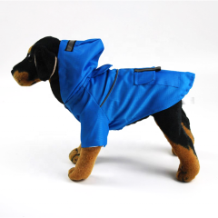 Chubasquero de lujo para perros y mascotas, Poncho de lluvia para perros con capucha ajustable para perros con tira reflectante, ligero, 100% impermeable a la moda