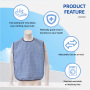 Women's Sleeveless Fashionable Adult Apron Wholesale Reusable Waterproof Clothing Protector Washable Bib with Printed Design