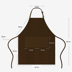 Queenhe Wholesale Polyester Kitchen Waterproof Logo Print Green Cooking Apron
