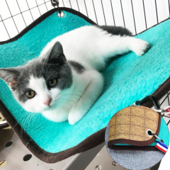 Pet cat cage Hammock Soft Plush pet Bed Suitable for Guinea Pig, Hamster, Gerbil, cat