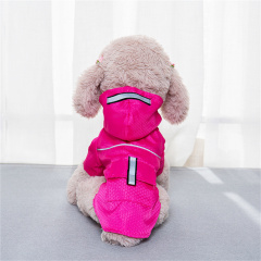 Wholesale Pet Dog Clothes Rain Wear Large Dog Raincoat Water Resistant Fashion Windproof Dog Outdoor PU CLASSIC Solid Rainproof