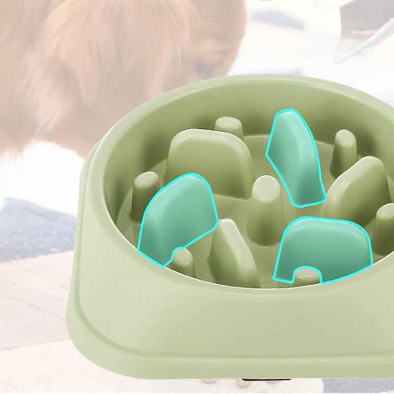 Anti Choking Feeder Dog Pet Food Bowl Durable PP Prevent Bloating Feeding Plastic Non Slip Dog Bowl Bowls, Cups & Pails Rounded