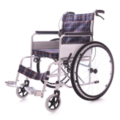 Silla de ruedas manual ligera de alta calidad, portátil, plegable, manual, para adultos discapacitados, ancianos, usuario doméstico, silla de ruedas exterior