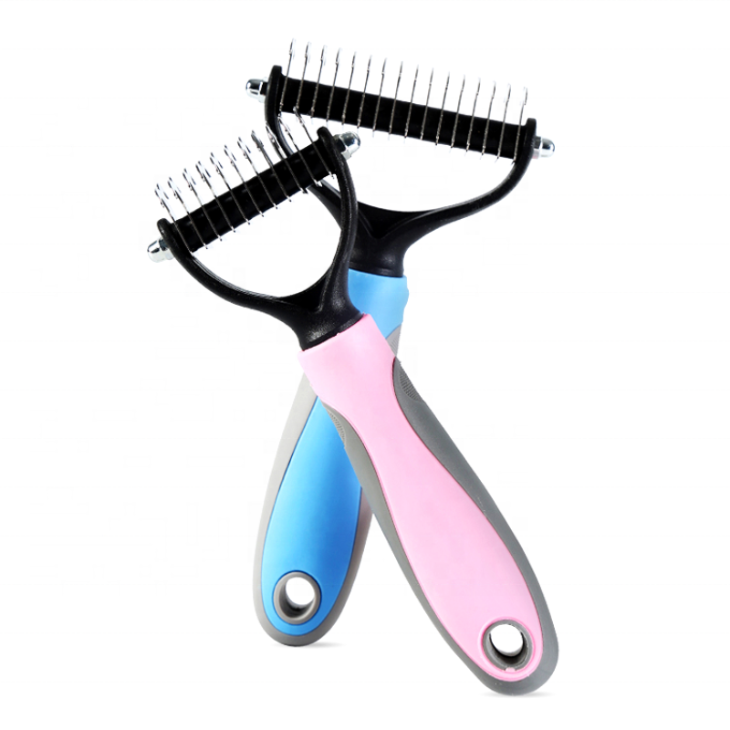 Grooming Self Cleaning Slicker magic pet brush slicker brush Stainless steel silicone pet hair remover dog brush grooming
