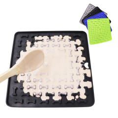 Non-Toxic Silicone Slow Food  Pet Lick Pad With Suction Cups For Dog Bathing Grooming