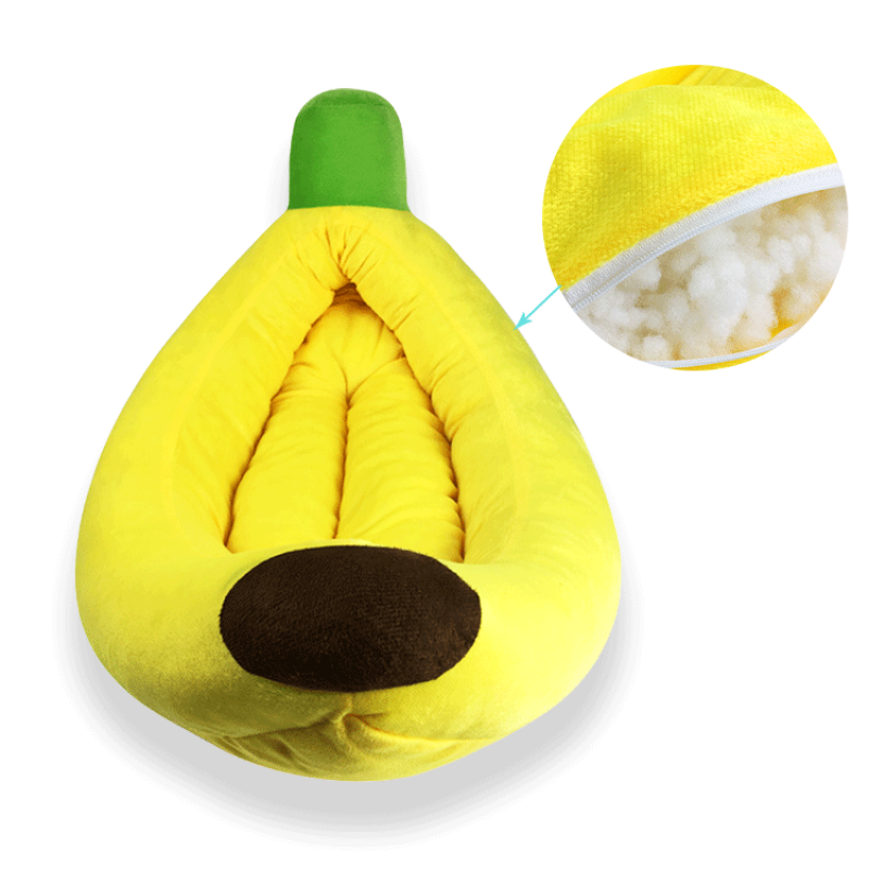 Pet Products Banana Shaped Warm Soft Punny Dog Bed banana bed for pets