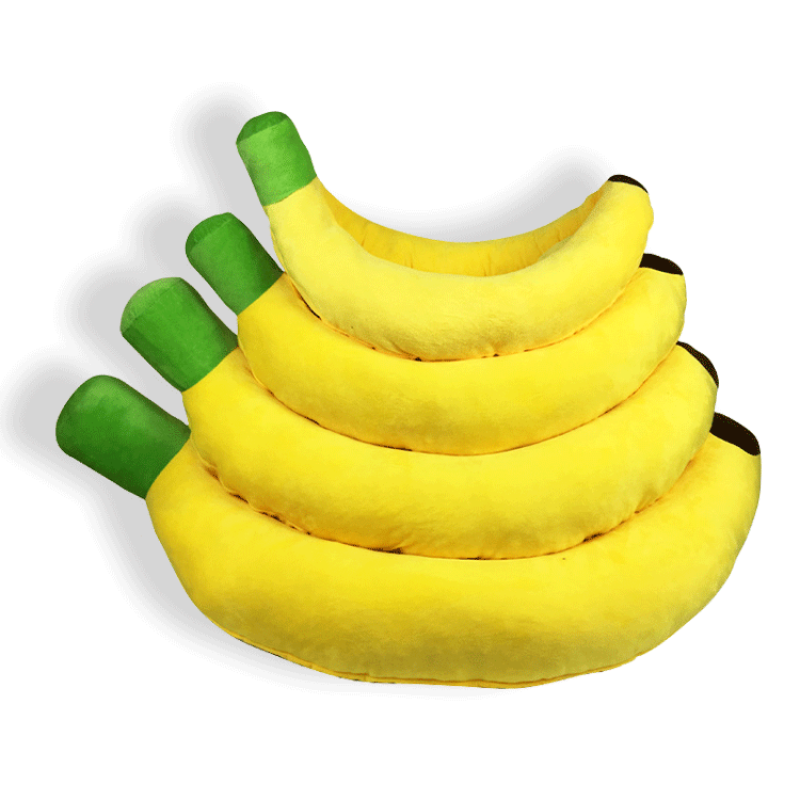 Pet Products Banana Shaped Warm Soft Punny Dog Bed banana bed for pets