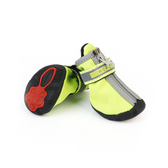 Dog Waterproof Fashion Design Boots Anti Slip Shoes Pet Paw Protector with zipper