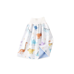 快適な子供のおむつスカートショーツ 2 で 1 洗える防水ベッド服ベビー少年少女の夜間睡眠トイレトレーニング