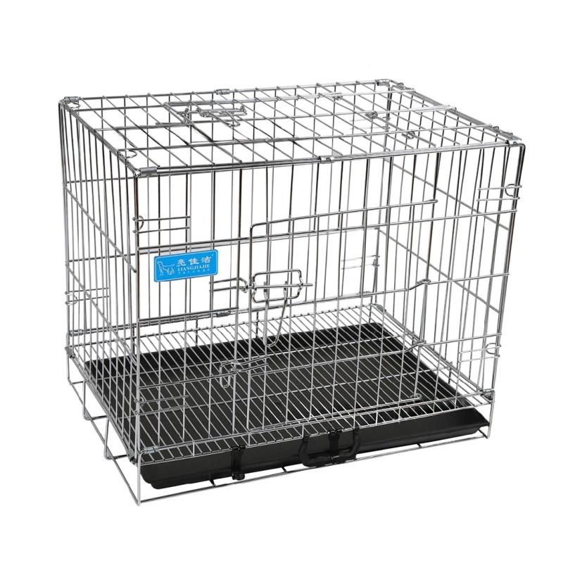 Wholesale Factory Foldable Collapsible Wired Metal Stacked Anima Cages Steel Wire Metal Dog Crate Pet Cages