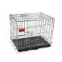 Wholesale Factory Foldable Collapsible Wired Metal Stacked Anima Cages Steel Wire Metal Dog Crate Pet Cages