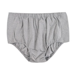 Ropa interior reutilizable para hombres, completamente abierta por ambos lados, para incontinencia, de algodón, venta al por mayor