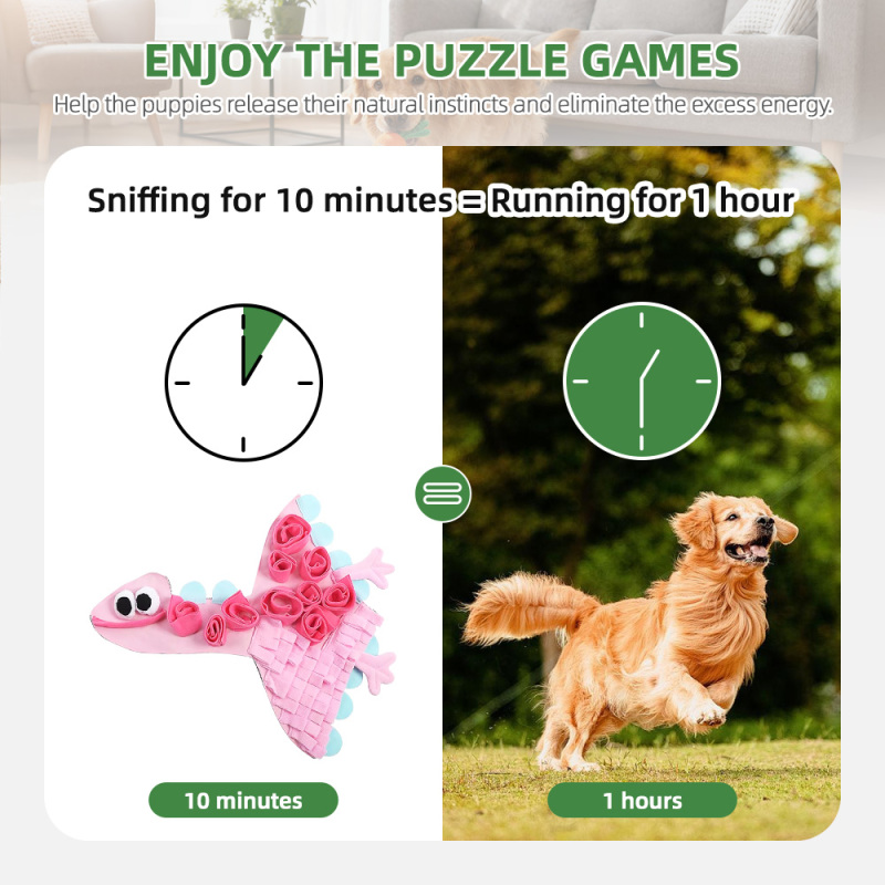 Wholesale Pet Product Slow Feeding Flowers Snuffle Mat Food Hiding Dog Mat Dog Sniffing Interactive Feeding Game Boredom