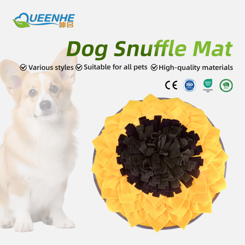 Tapis d'alimentation rond antidérapant en promotion, tapis de fouille pour chiots et chiens