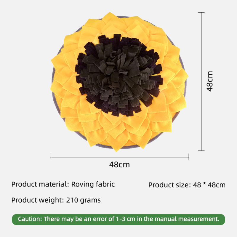 Tapis d'alimentation rond antidérapant en promotion, tapis de fouille pour chiots et chiens