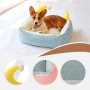 Wholesale Solid Foam Anti-Anxiety Washable Calming Dog Sofa Pet Bed Durable Plush Breathable Sleep Puppy Bed