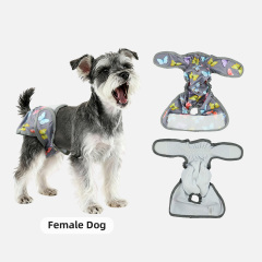 Washable Female Dog Diapers Highly Absorbent Dog Diapers for Pet Incontinence with Adjustable Snaps