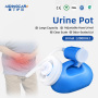 Wholesale Male Portable PE Urinal Pee Bottles Home Use with Lid Chamber Pot 2000 mL Eco-Friendly Blue/White