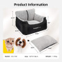 Wholesale Waterproof Scratchproof Durable Oxford Dog Hammock with Big Mesh Window 4-in-1 Dog Car Seat Cover Non-Slip for Cats