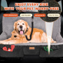 Wholesale Waterproof Scratchproof Durable Oxford Dog Hammock with Big Mesh Window 4-in-1 Dog Car Seat Cover Non-Slip for Cats