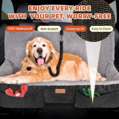 Wholesale Waterproof Scratchproof Durable Oxford Dog Hammock with Big Mesh Window 4-in-1 Dog Car Seat Cover Non-Slip for Cats