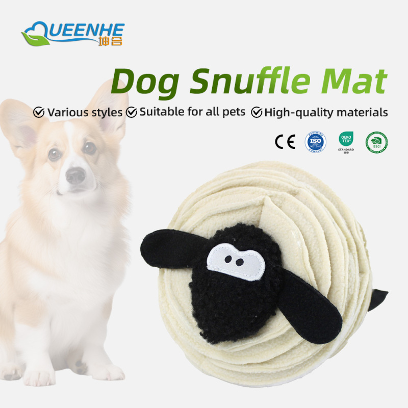 Wholesale Durable Shaker Fleece Modern Dog Snuffle Mat Washable Recyclable Eco-Friendly Garden-Design Puzzle Toy for Dogs