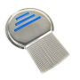 Pet Grooming Tools Contoured Grip Flea Combs for dogs and cats - Ergonomic Combs for Removing Fleas