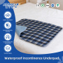 Wholesale Large Adult & Children Quilted Incontinence Bed Pads 3 Layers Protection Waterproof Underpads Washable Bed Pads