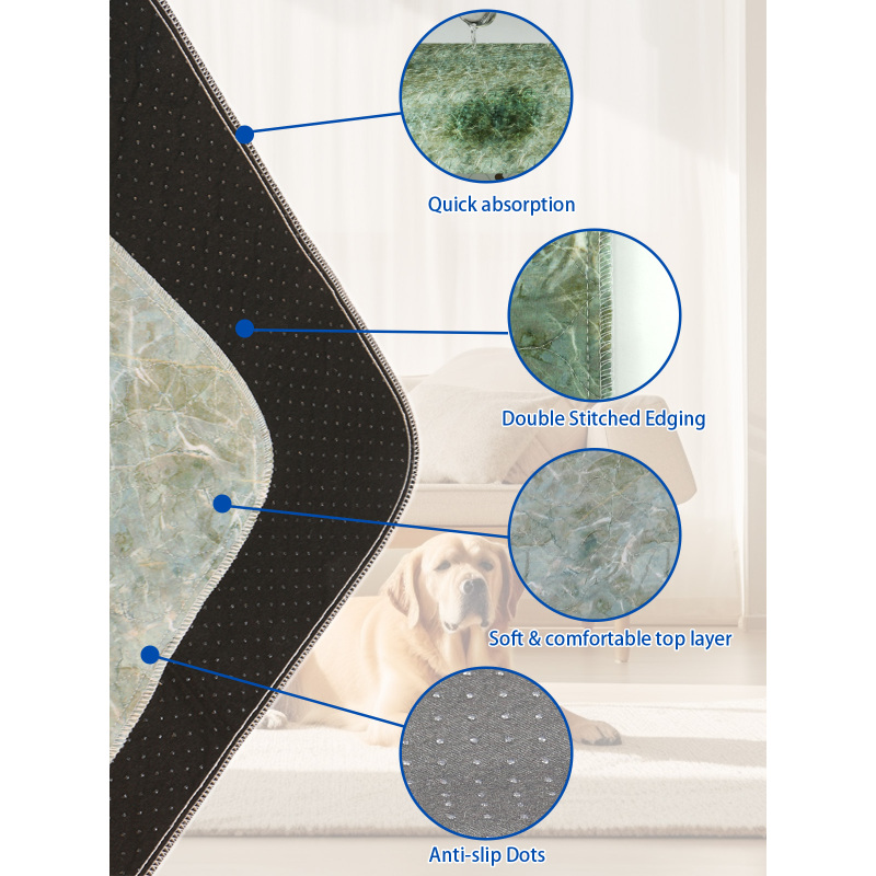 Multi-Layered Washable Dog Training Pads for Maximum Protection
