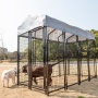 Wholesale Pet Playpen Welded Wire Pet Enclosure Heavy Duty Outdoor Pet Dog Fence With Waterproof Cover