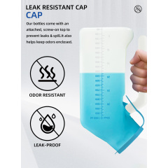 Wholesale Simple Eco-Friendly Male Portable Home Care Urinal Chamber Pot with Lid 1000mL