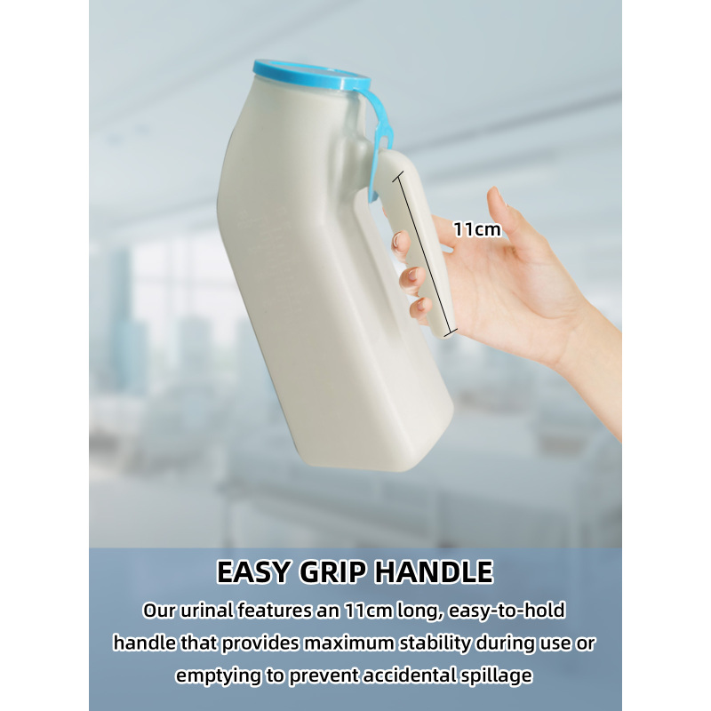 Wholesale Simple Eco-Friendly Male Portable Home Care Urinal Chamber Pot with Lid 1000mL
