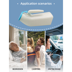 Wholesale Simple Eco-Friendly Male Portable Home Care Urinal Chamber Pot with Lid 1000mL