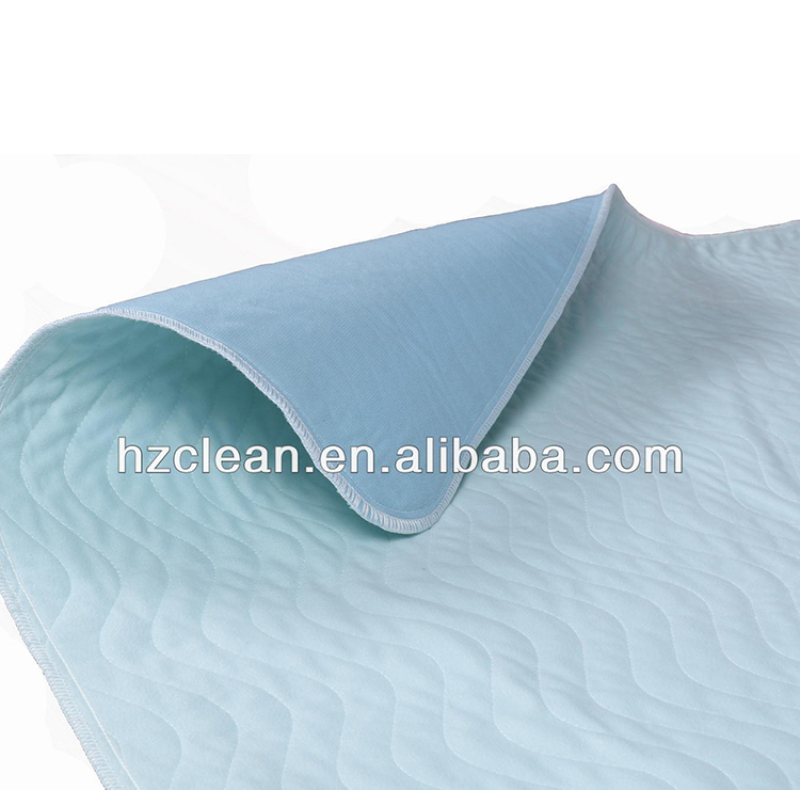 wholesale PUL reusable hospital incontinence bed pad washable underpad with wings high absorption underpad