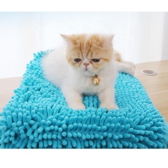 犬と猫のための強力な吸収速乾性ペット入浴タオル/毛布マイクロファイバー シェニール タオル