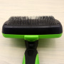 Self Cleaning Slicker Brush - Gently Removes Loose Undercoat, Mats and Tangled Hair - Your Dog or Cat Will Love Being Brushed