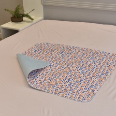Almohadilla suave para cama de incontinencia lavable y reutilizable de 4 capas