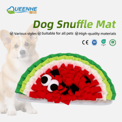 Wholesale Pet Product Slow Feeding Dog Snuffle Mat Watermelon Shape Food Hiding Dog Mat Interactive Snuffle Mat