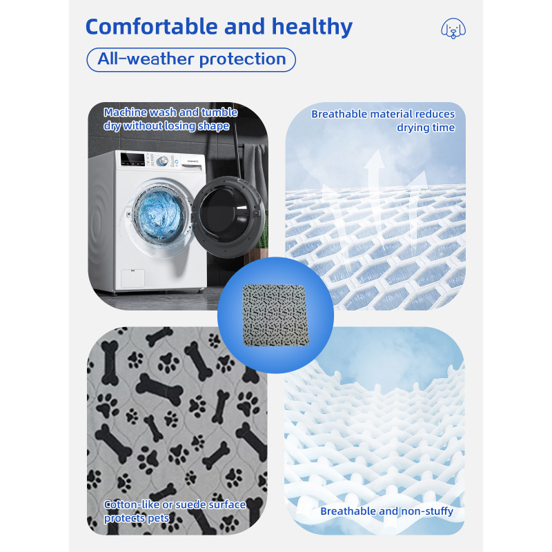 Wholesale Ultra Absorbent Eco-Friendly PVC Dog Pee Pad Reusable Washable Printed Training Pads Waterproof Everyday Use for Dogs