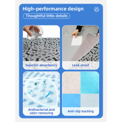 Оптовая продажа ультраабсорбирующих экологически чистых ПВХ-пеленок для собак, многоразовых, моющихся, с принтом, водонепроницаемых, для ежедневного использования.