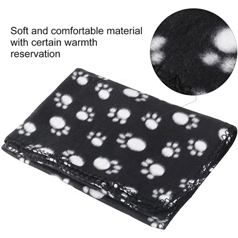 Soft Warm Blanket Pets Cute paw prints pet blanket Multiple Color Throw Puppy Cat Blanket