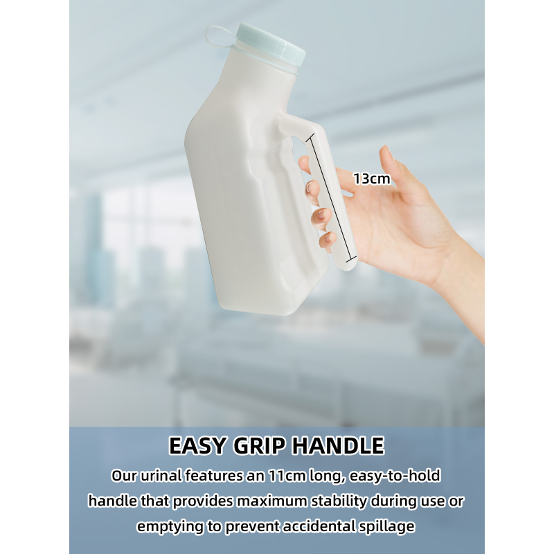 Wholesale Plastic Eco-Friendly Portable Pee Bottles Urinals for Men 1000ml Glow Dark Spill Proof Swing Lid for Bedridden Users